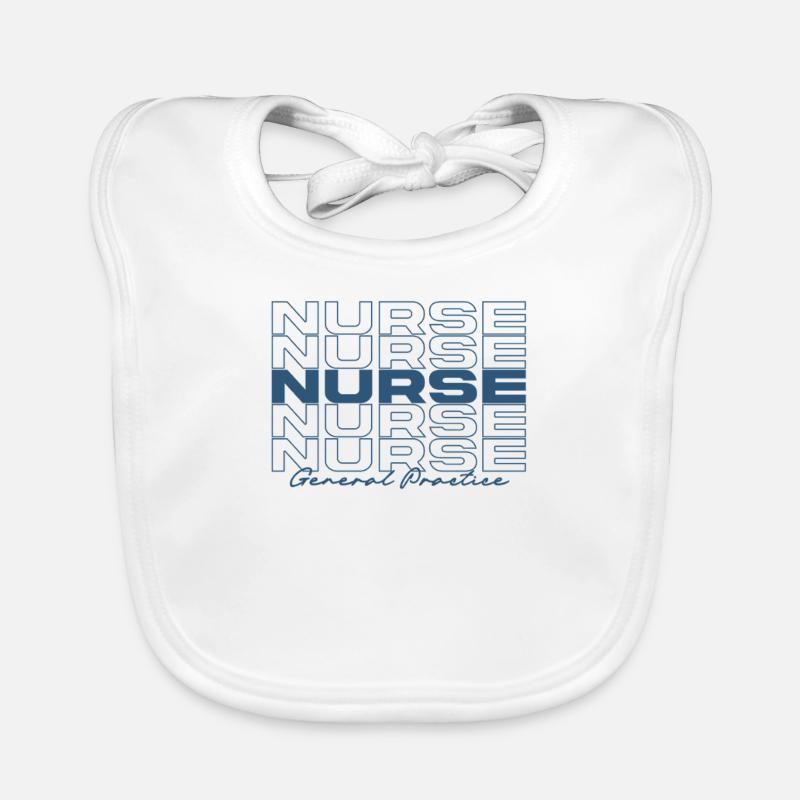 General Practice Nurse Medical Nurses Stylish Organic Baby Bibs