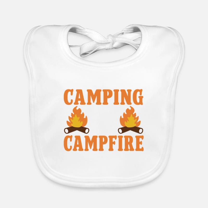 Camping Campfire Camper Baby Bio-Lätzchen