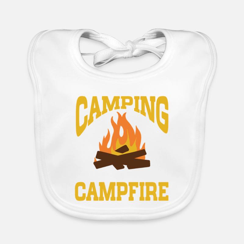 Camping Campfire Camper Baby Bio-Lätzchen