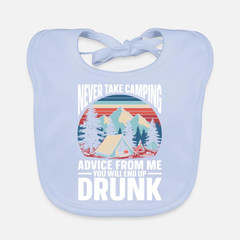 Camping Campfire Camper Baby Bio-Lätzchen