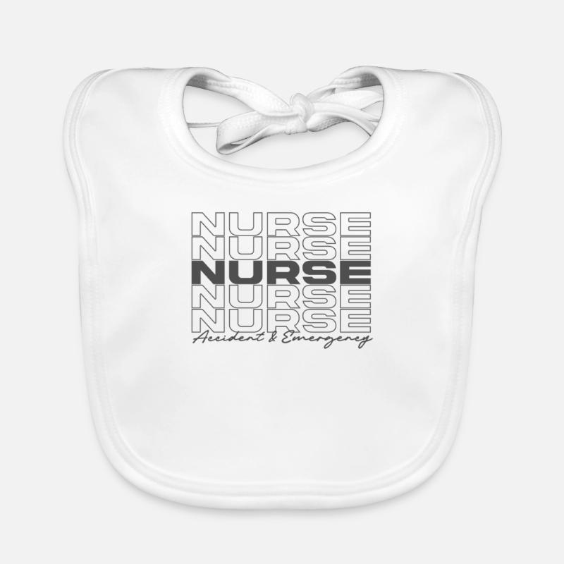 Unfall- und Notfallkrankenschwester Krankenschwestern Stilvoll Baby Bio-Lätzchen