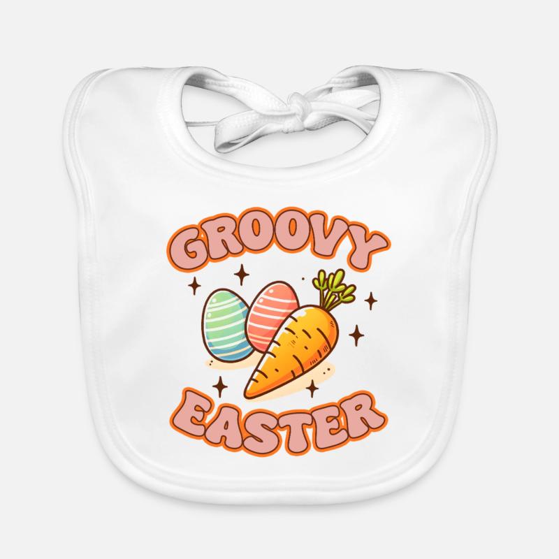 Groovy Easter Baby Bio-Lätzchen