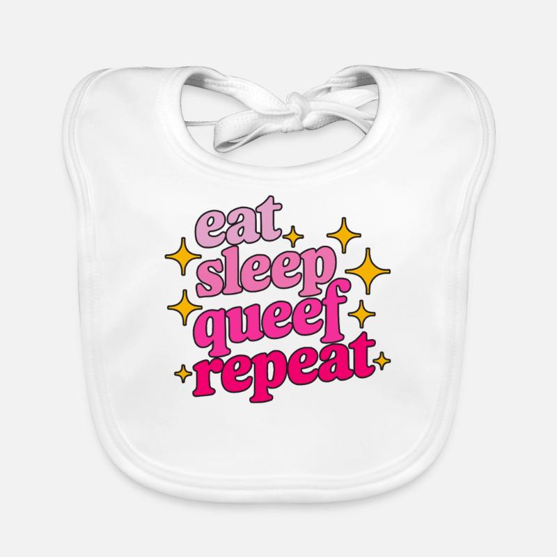 Queef Queen Queefed Adult Humour Queefing Organic Baby Bibs