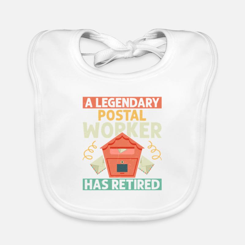 A Legendary Postal Worker Has Retired Mail Mailman Baby Bio-Lätzchen