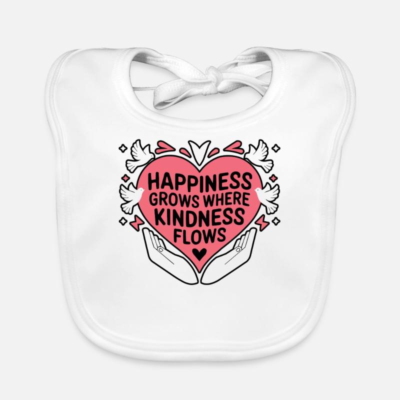 Compassion Humanity Motivational Empathy Kindness Organic Baby Bibs