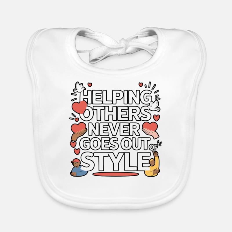 Compassion Humanité Motivation Empathie Gentillesse Bavoir bio Bébé