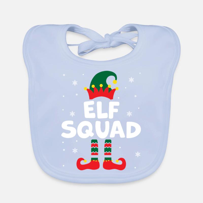 elf squad Zeichenfläche 1 Baby Bio-Lätzchen
