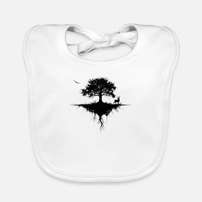 Floating Tree Sanctuary Organic Baby Bibs