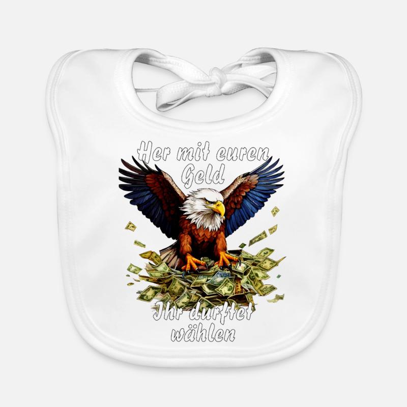 Her mit euren Geld Ihr durftet wählen Baby Bio-Lätzchen