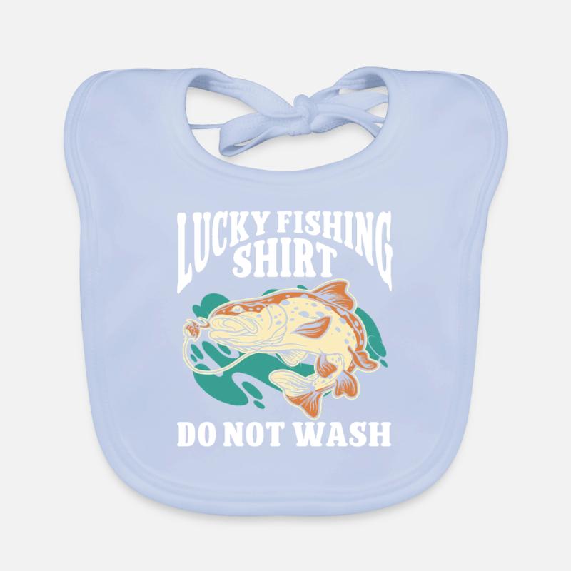 Conception de pêche Fish Lover Fisherman Bavoir bio Bébé