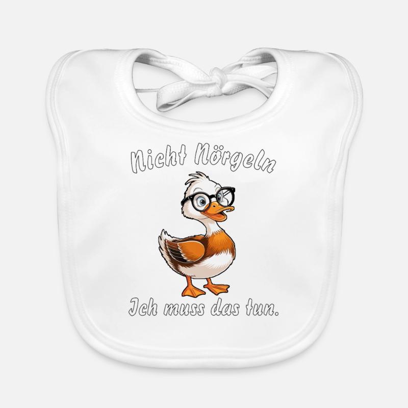 Ne pas harceler le canard Bavoir bio Bébé