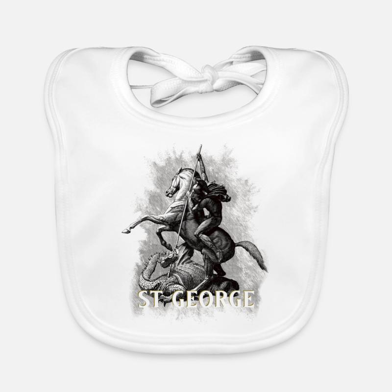 Saint George Dragonslayer Organic Baby Bibs