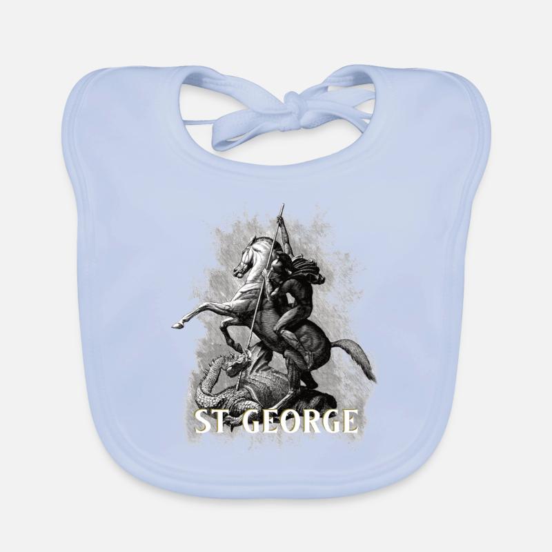 Saint George Dragonslayer Organic Baby Bibs