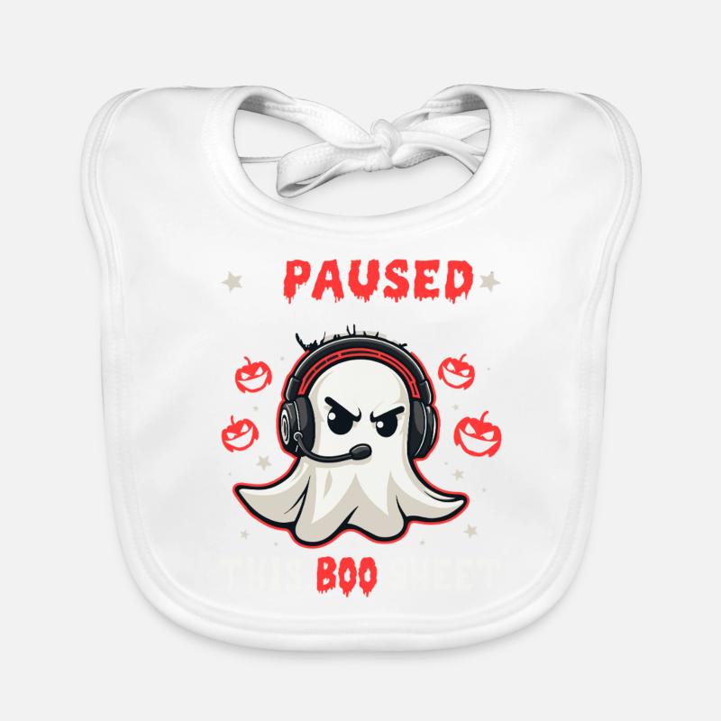 Halloween Pisse Zeichenfläche 1 Kopie 7 Baby Bio-Lätzchen