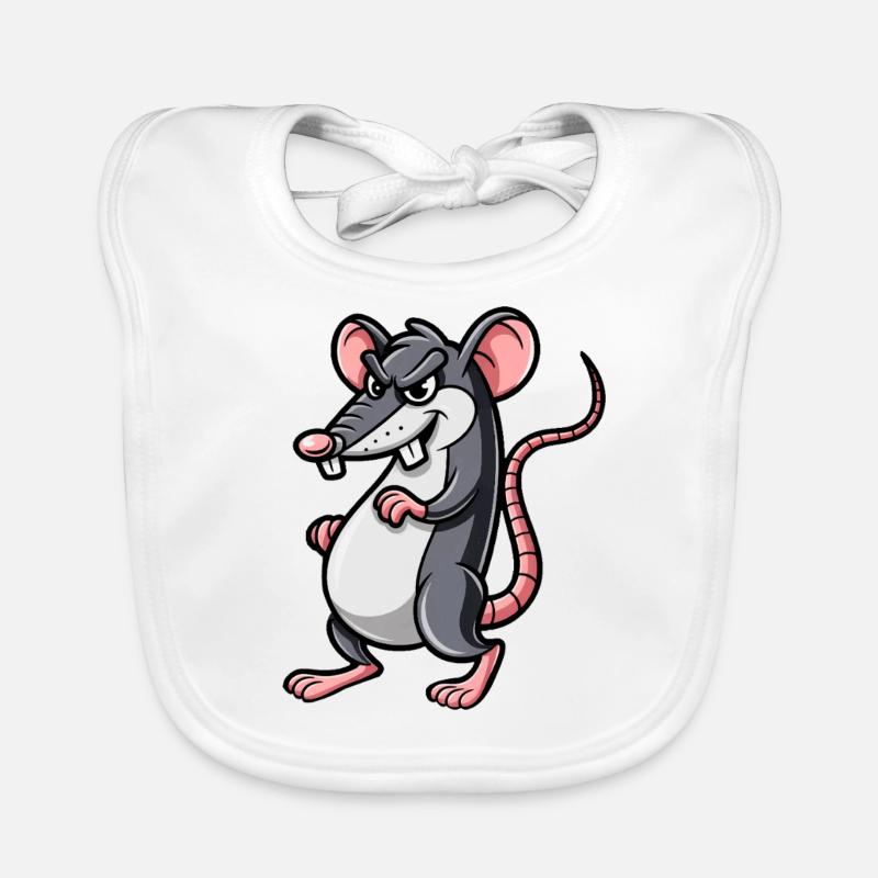 RATTE Grimmig Baby Bio-Lätzchen