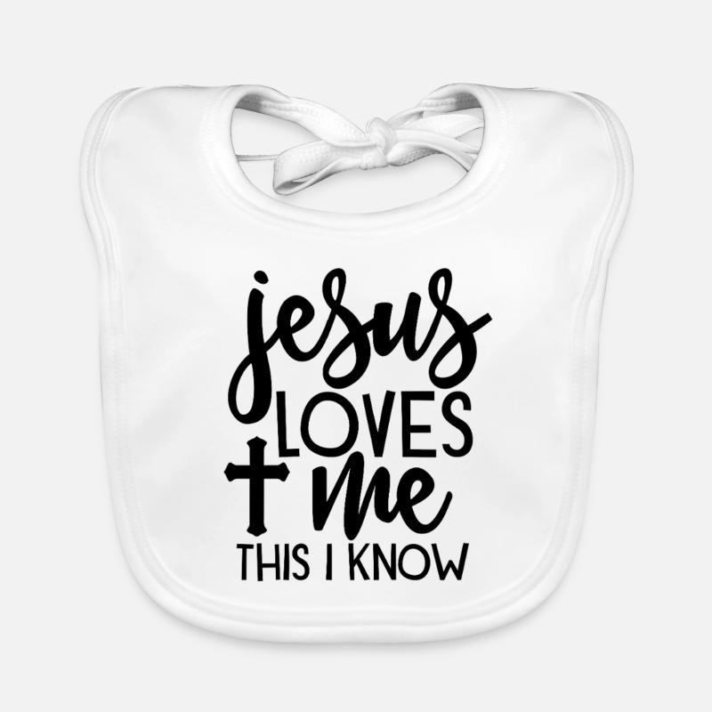 Jésus m’aime Bavoir bio Bébé