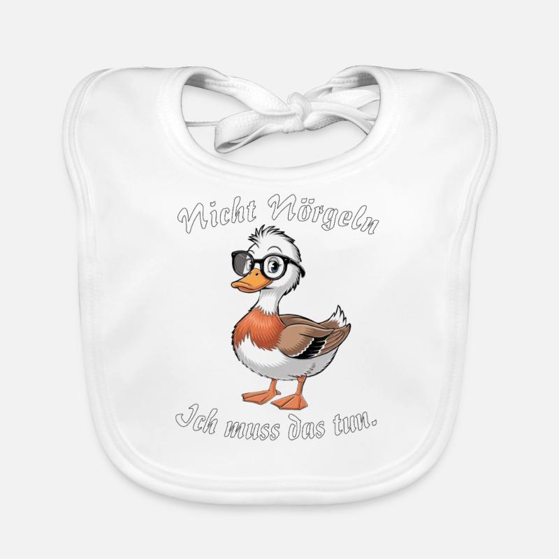 Ne pas harceler le canard Bavoir bio Bébé