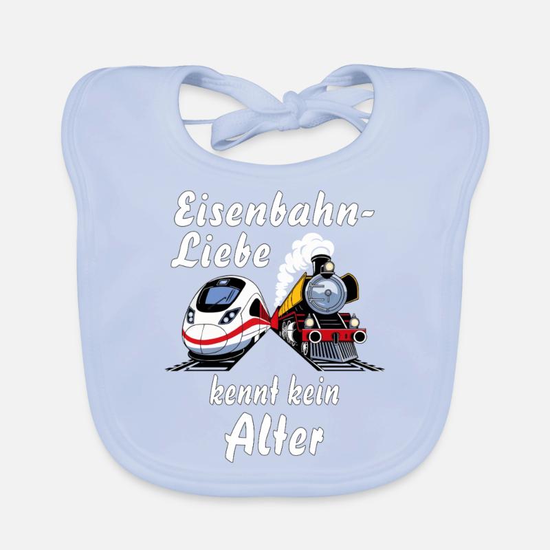 TRAIN TRAIN CHEMIN DE FER L’AMOUR N’A PAS D’ÂGE Bavoir bio Bébé