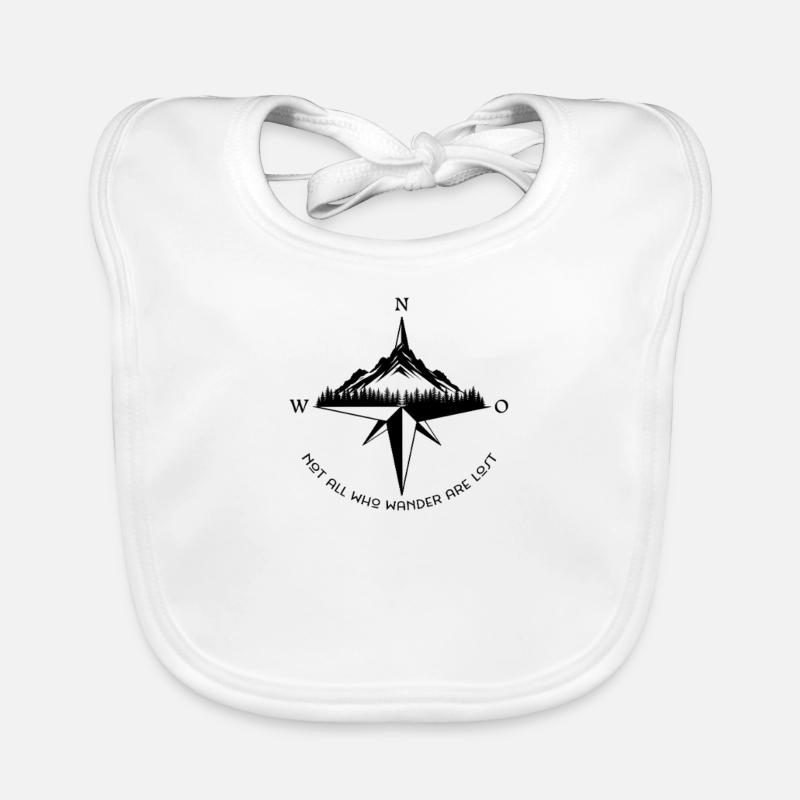 Citation de Wander Compass Mountain Bavoir bio Bébé