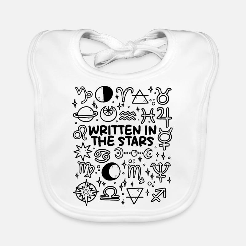 Écrit dans les étoiles Bavoir bio Bébé