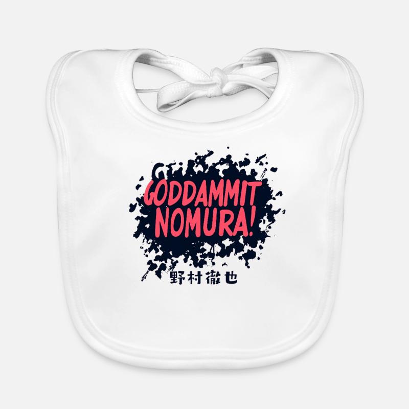 Goddammit Nomura – Conception à l’encre rose Bavoir bio Bébé