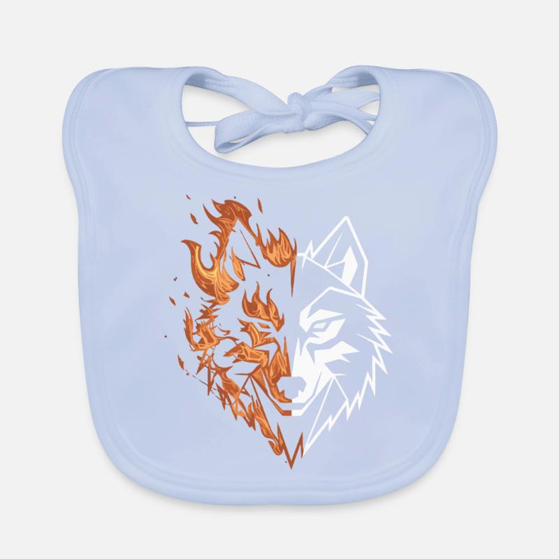 FIRE WOLF Organic Baby Bibs