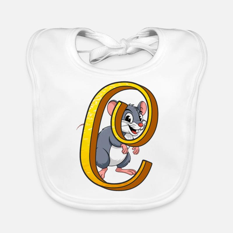 BUCHSTABE C Baby Bio-Lätzchen