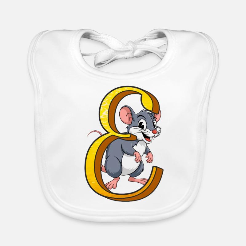 BUCHSTABE E Baby Bio-Lätzchen