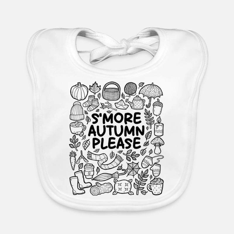 More Autumn Please – S'more Autumn Design Organic Baby Bibs