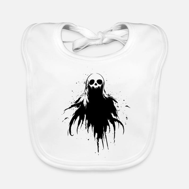 Triangle Ghost with Snake – Occult Symbol Organic Baby Bibs
