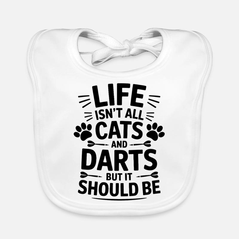 Fléchettes Dire Chats Fléchettes Drôles Fléchettes Cadeau Bavoir bio Bébé