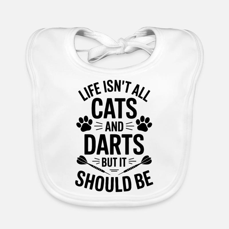 Fléchettes Dire Chats Fléchettes Drôles Fléchettes Cadeau Bavoir bio Bébé