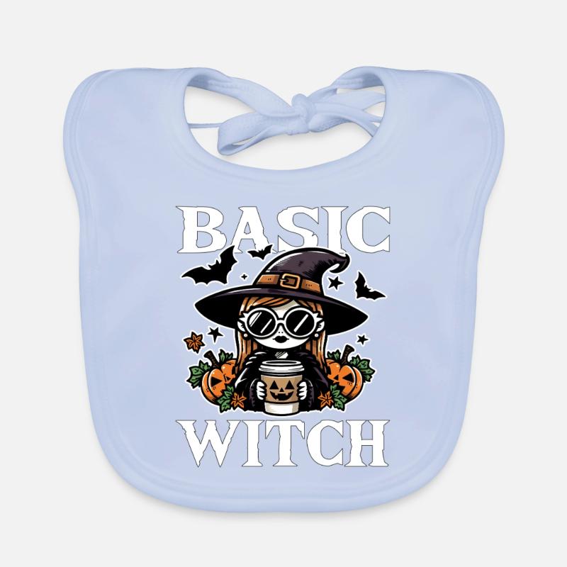 BASIC WITCH - HALLOWEEN GIFT Organic Baby Bibs