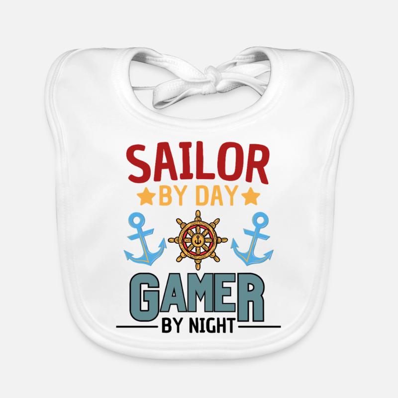 Sailing and Gambling Saying Organic Baby Bibs