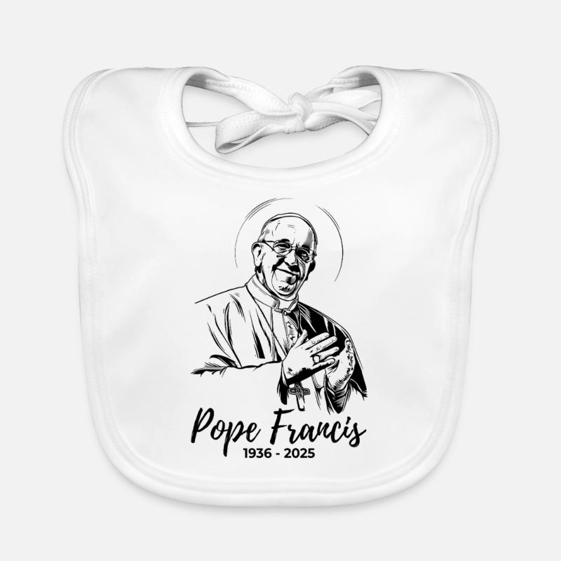 Pope Francis gives his blessing Organic Baby Bibs