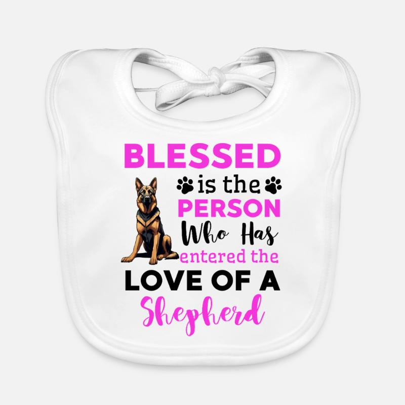 Stolzer Schäferhund Besitzer Spruch Baby Bio-Lätzchen
