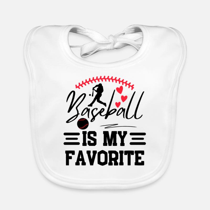 Baseball Spruch Baseballteam Design Baby Bio-Lätzchen