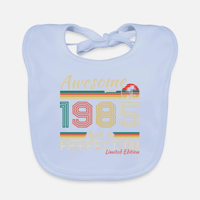 1985 Vintage-Retro-Geburtstagsgeschenk Baby Bio-Lätzchen