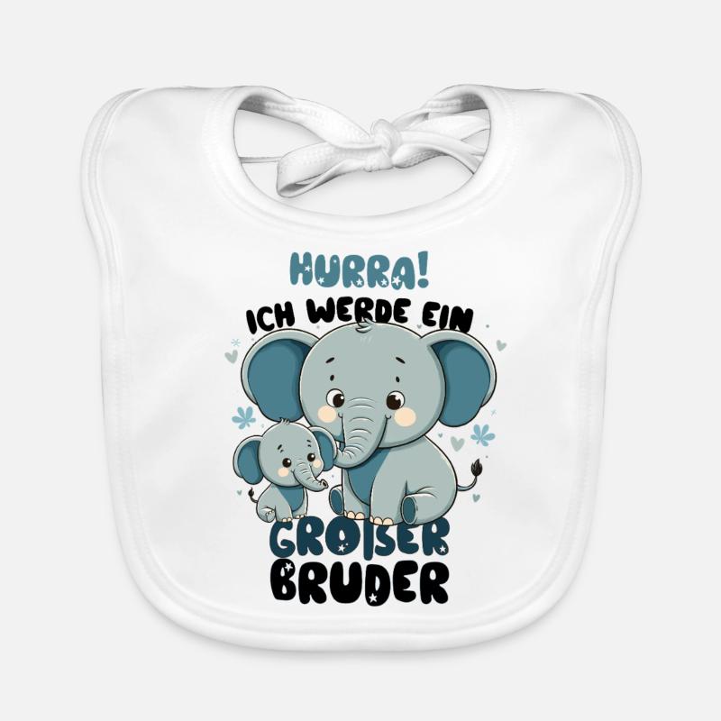 Announcing offspring | I'm going to be a big brother in 2026 Organic Baby Bibs