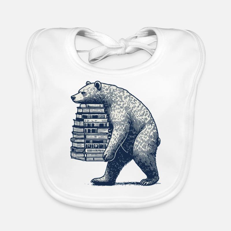 Bookworm Bookworm Book Lover Funny Book Organic Baby Bibs