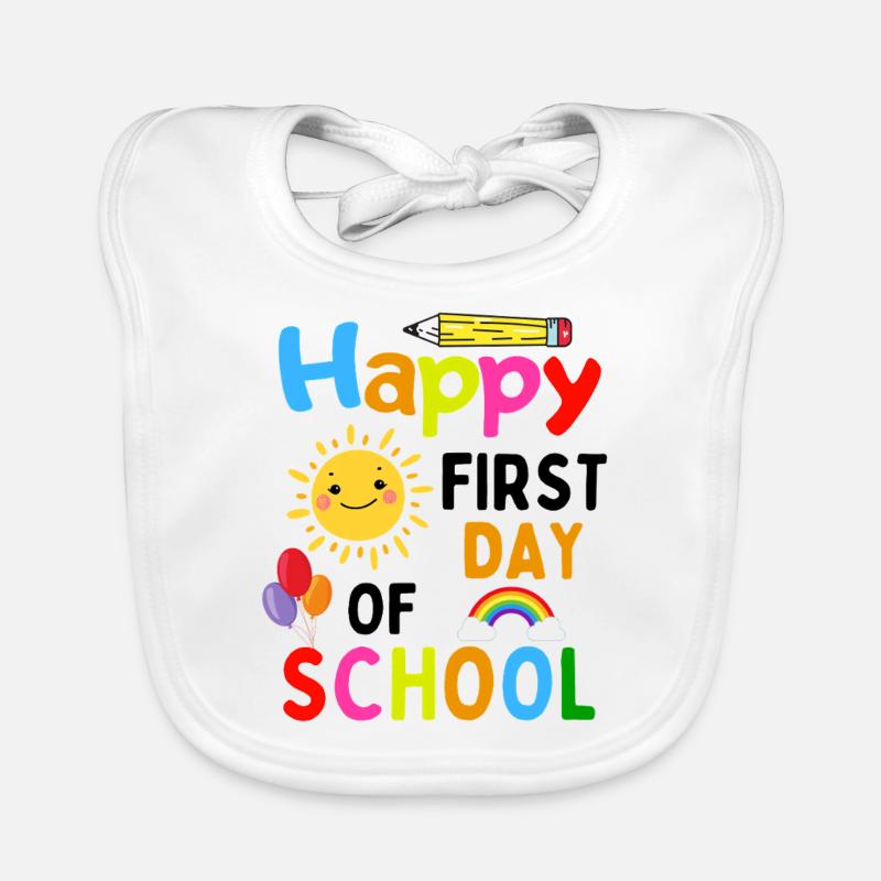Premier jour d’école : Dire la rentrée des classes Bavoir bio Bébé