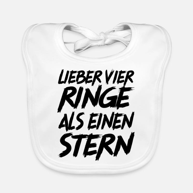 Auto Spruch Lustig Wagen Ringe Stern Baby Bio-Lätzchen