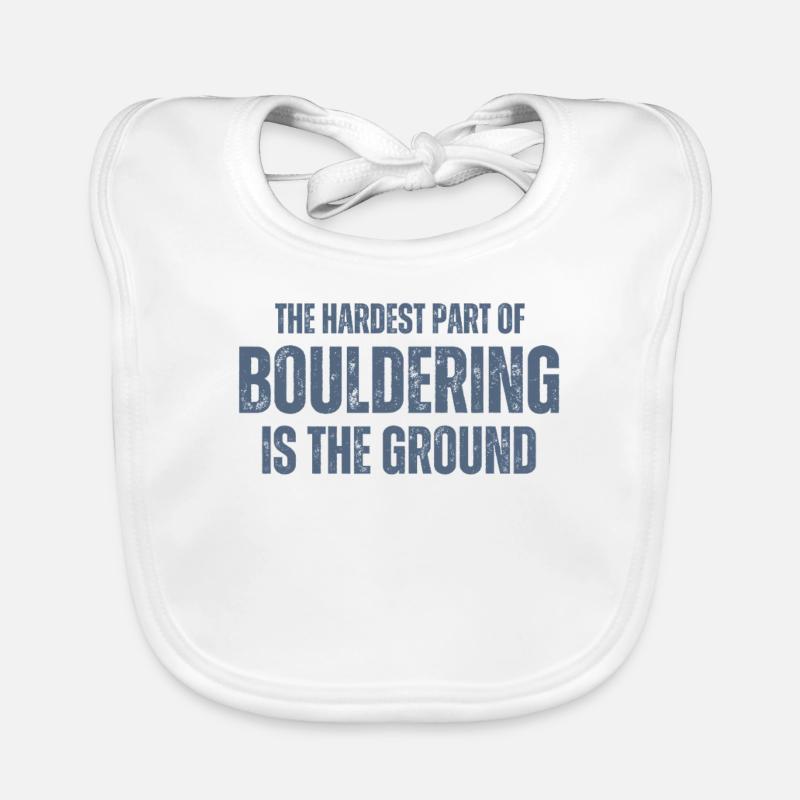 Bouldern Boulderer Boulder Baby Bio-Lätzchen