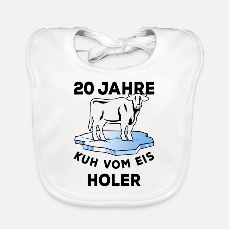 20 Jahre Kuh vom Eis Holer - Dienstjubiläum Baby Bio-Lätzchen