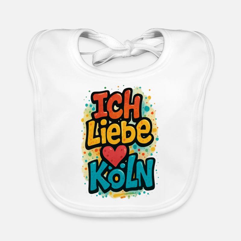 I love Cologne – Three words, one feeling. Organic Baby Bibs