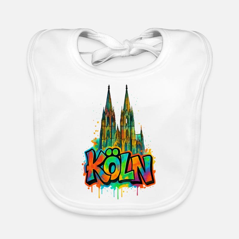 Dom Graffiti Style Organic Baby Bibs