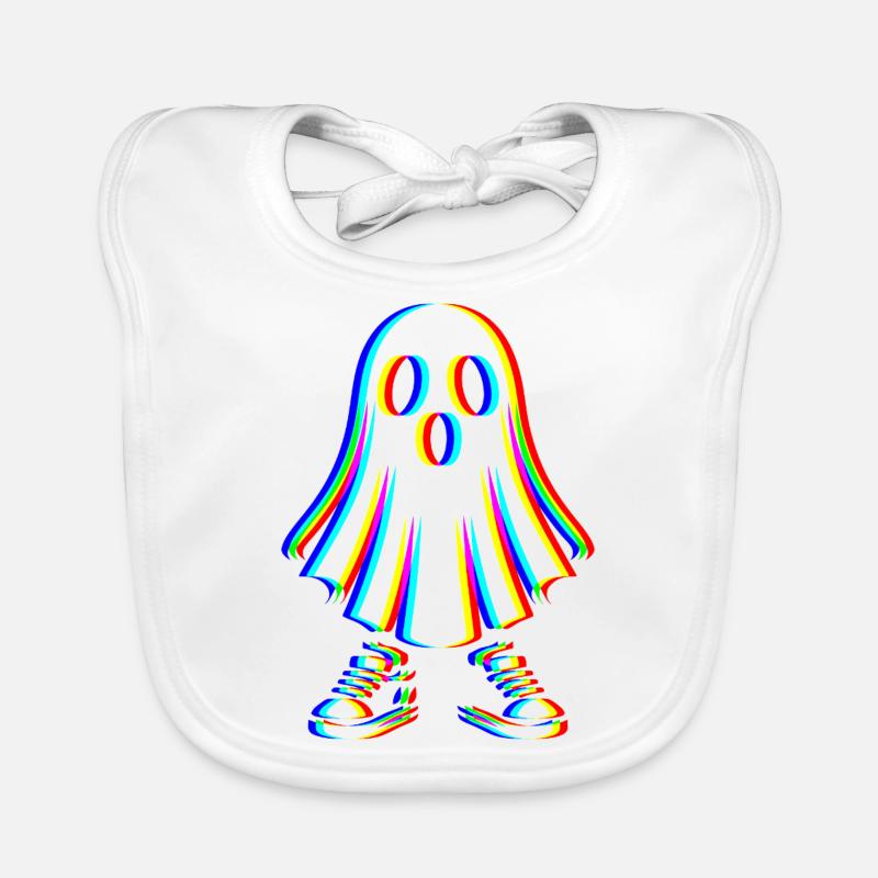 Glitch Geist – Spooky Style Baby Bio-Lätzchen
