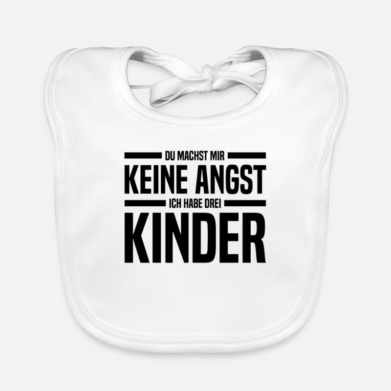 Drei Kinder Eltern Vater Mutter Baby Bio-Lätzchen