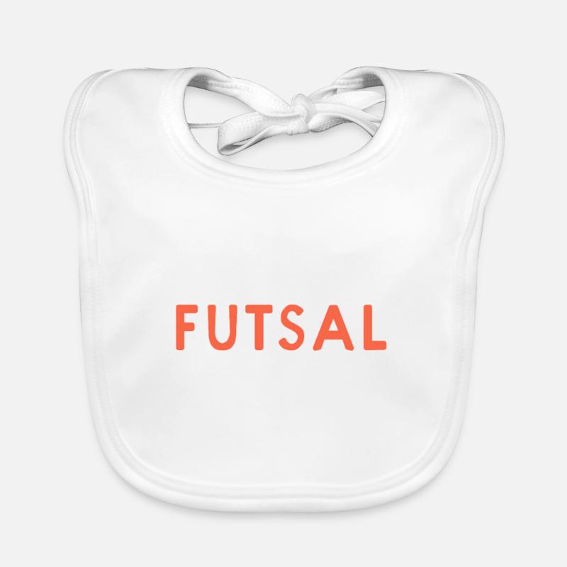Futsal Cracked Ball Bold Statement Athlete Gear Baby Bio-Lätzchen