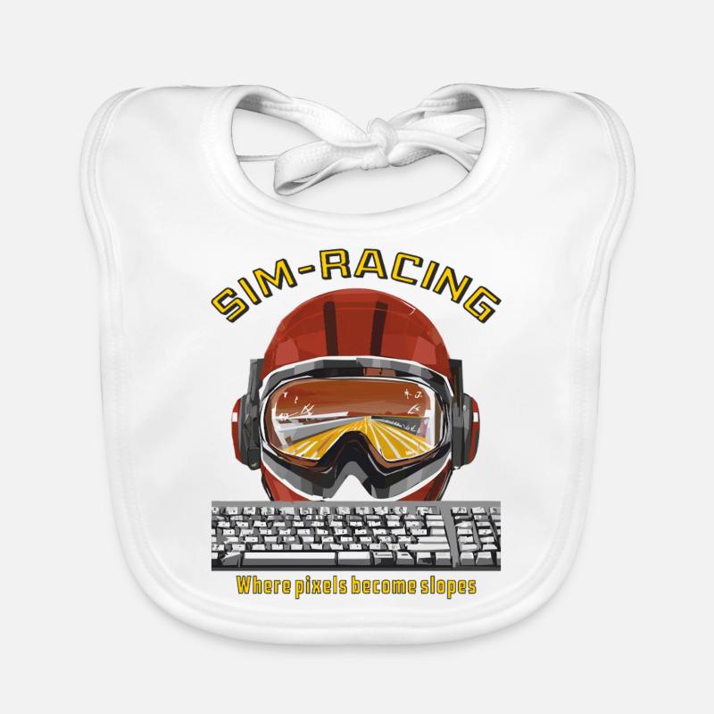 SIM RACING Where pixels become slopes Baby Bio-Lätzchen